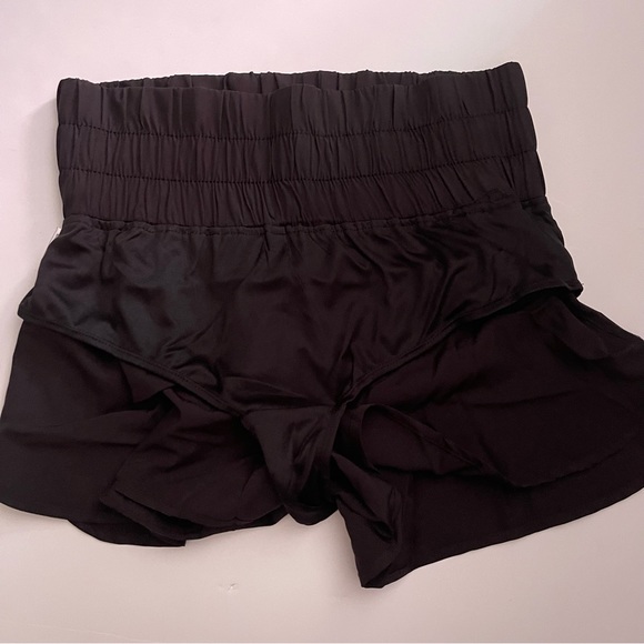 Black Paper Bag Waist Shorts - Picture 9 of 10